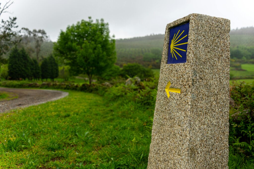 camino portugues waymarking scallop