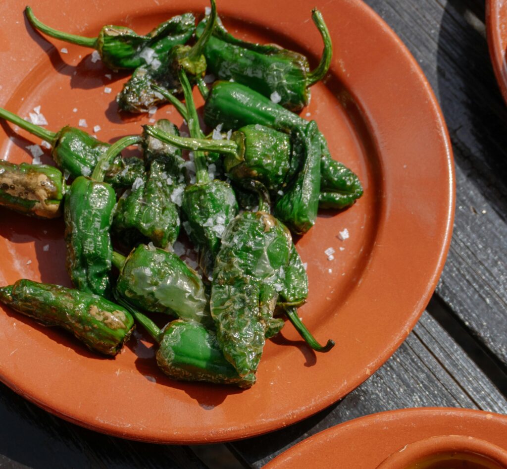 camino portugues food - Pimientos de Padrón